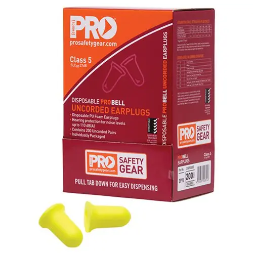 Probell Disposable Earplugs Uncorded