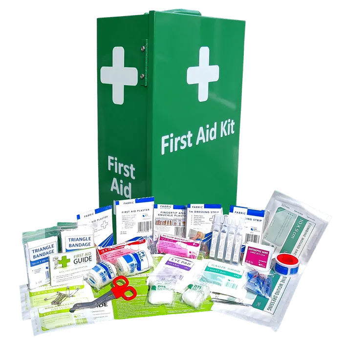 First Aid Kit 1-50 person Wall mounted Green Box