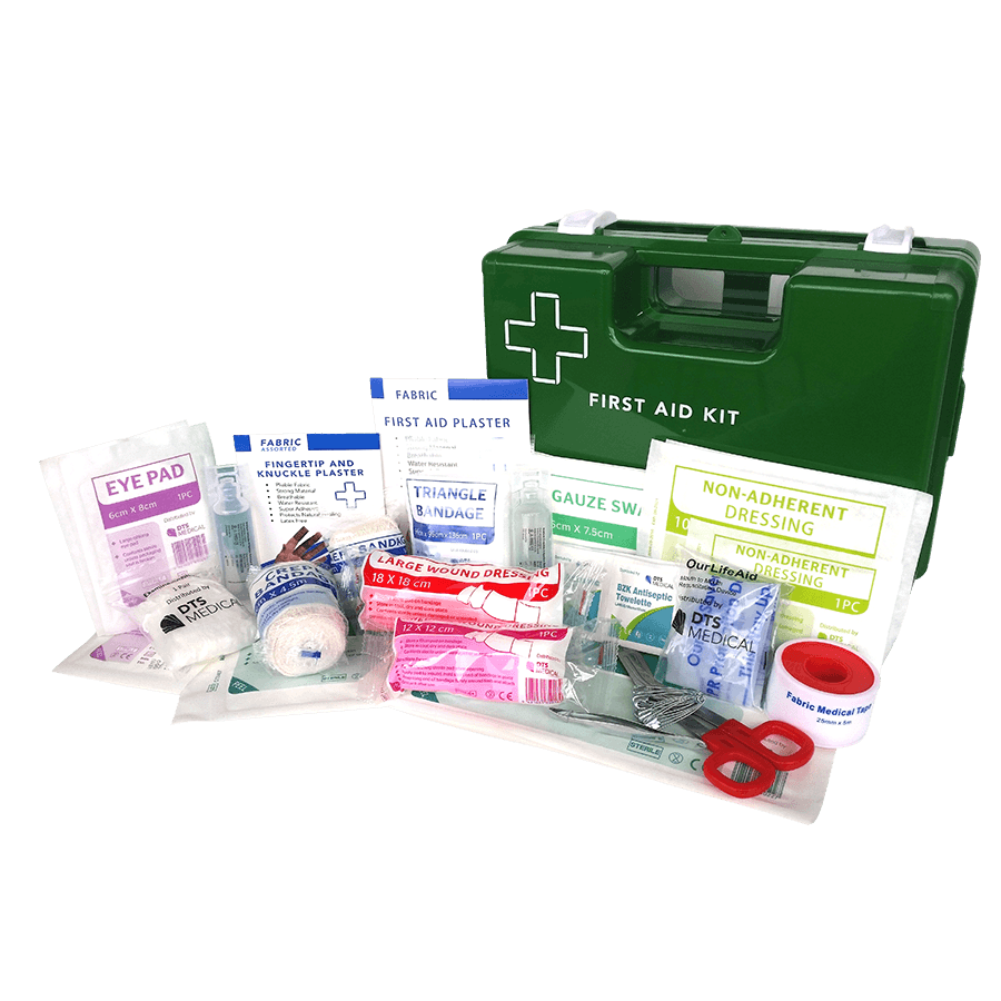 1-25 Person Work Place First Aid Kit Hard Plastic Wall Mountable