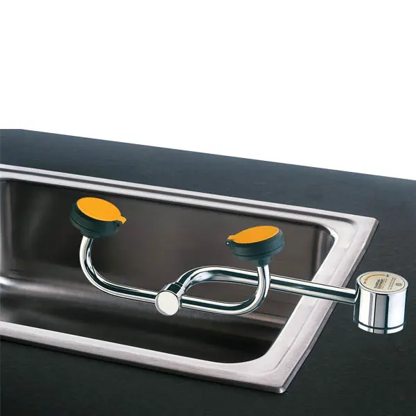 Eye/Face Wash, Deck Mounted Auto-Flow 90° Swivel, Right Hand Mounting