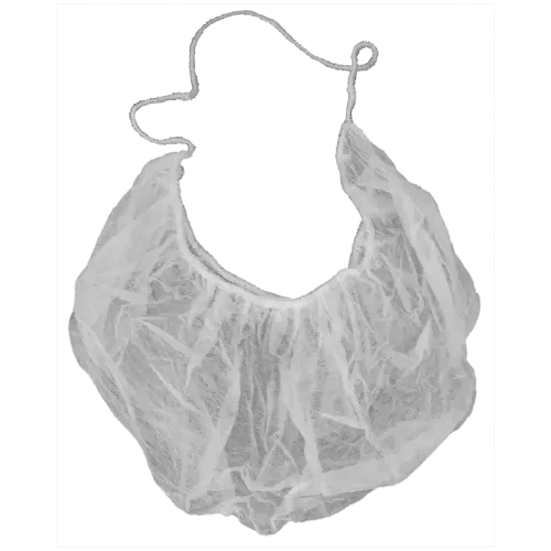 Disposable PP Beard Cover Single Loop – White (1  Carton)