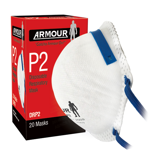 Armour Disposable Respirator Non Valve Mask - P2