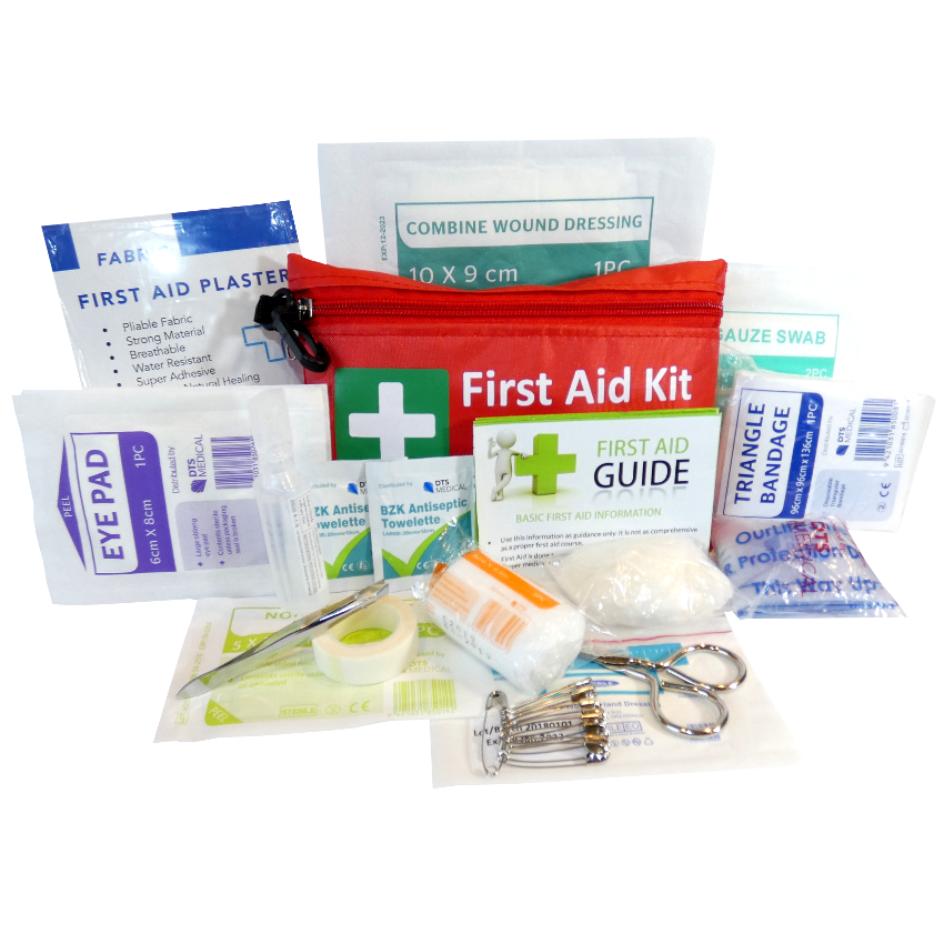 Compact Envelope Economy Vehicle/Lone Worker First Aid Kit Soft Pack