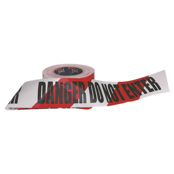 Barricade Tape - 100m X 75mm Danger Do Not Enter Print