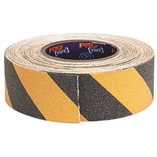 Self Adhesive Non Slip Hazard Tape Yellow & Black. 18m X 50mm