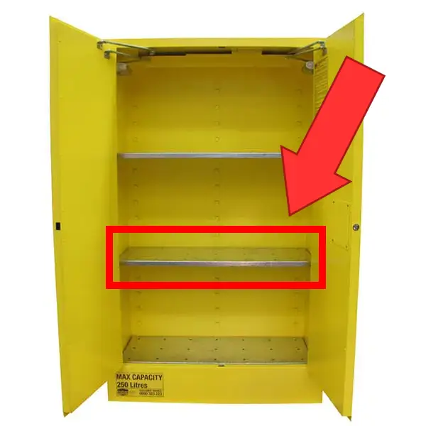 Extra Shelf for 250L AS1940 Flammable Liquid Storage Cabinets