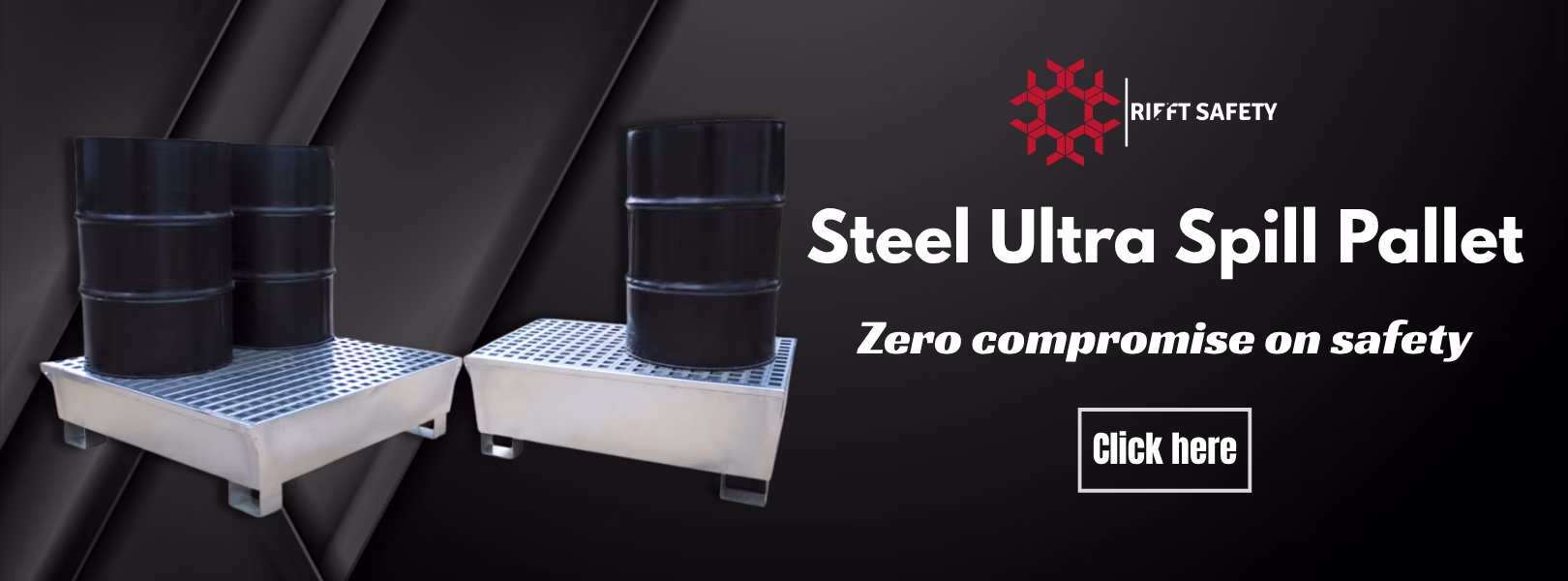 Steel spill pallet