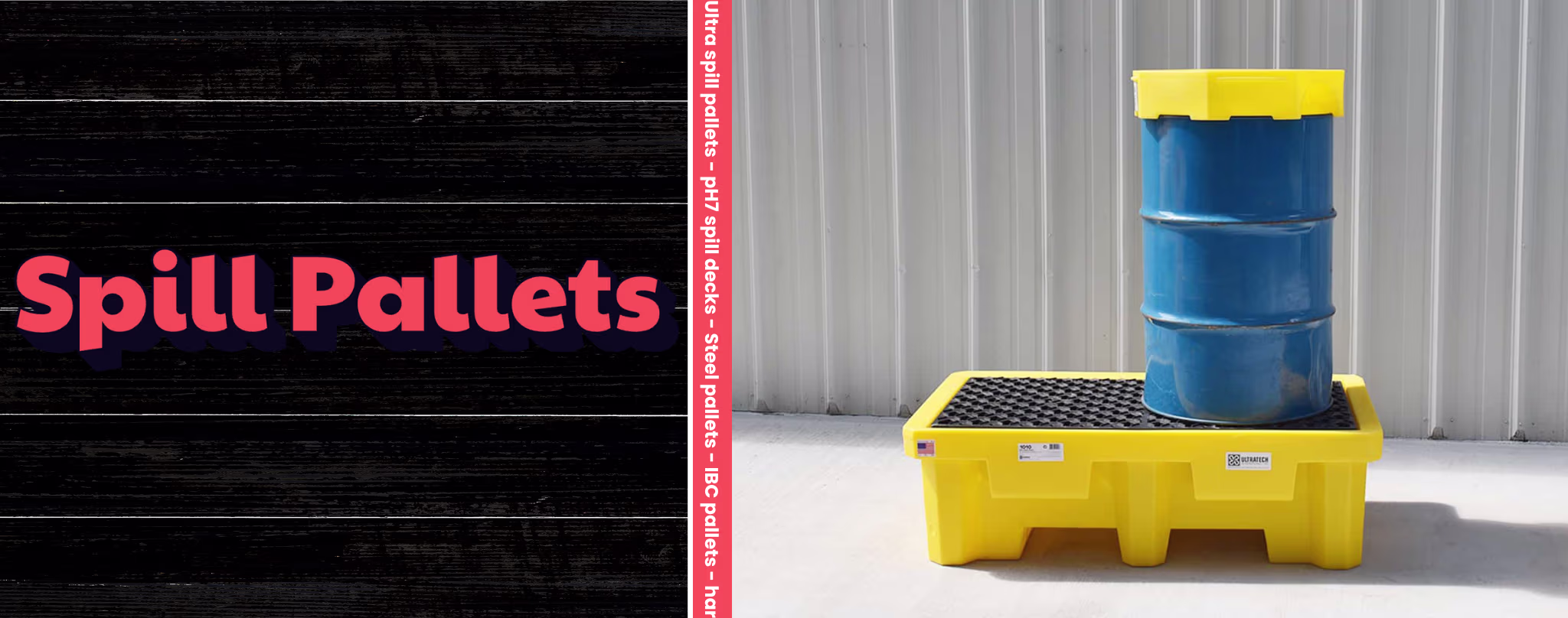 Spill pallets header