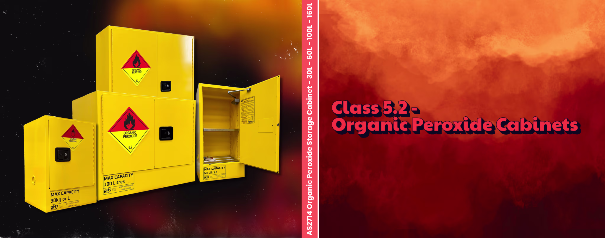 Class 5.2 - Organic Peroxides Cabinets Category Header Banners