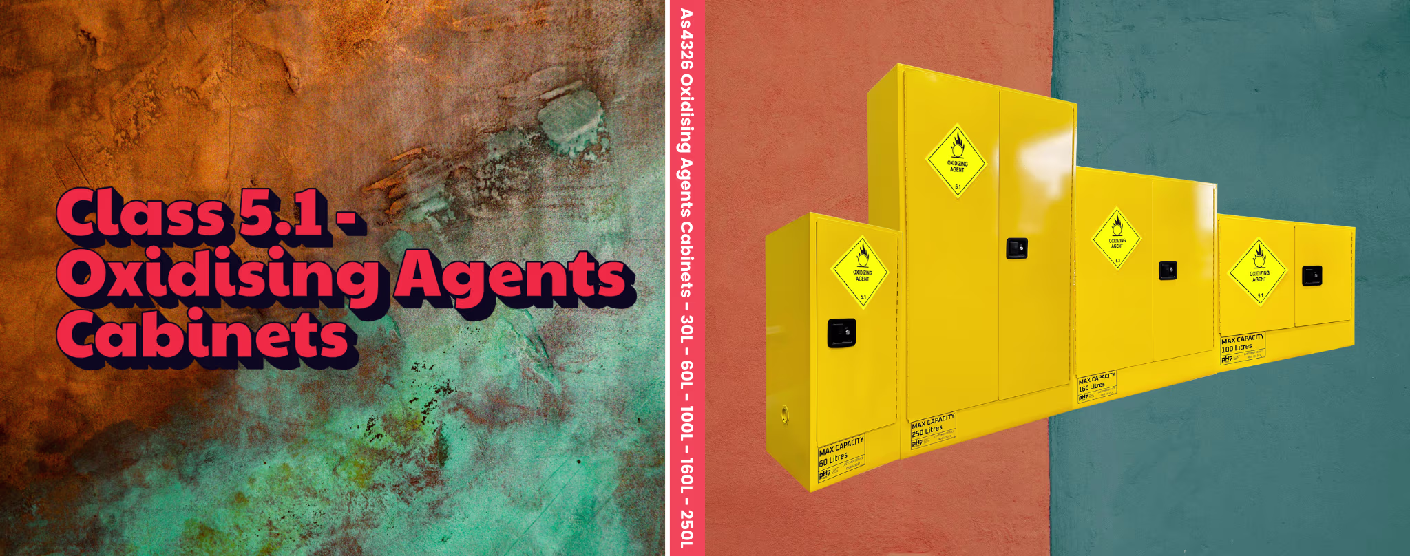 Class 5.1 - Oxidising Agents Cabinets Category Header Banners