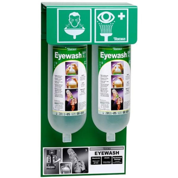 Tobin Eyewash Stationary Stand - 2 Bottles