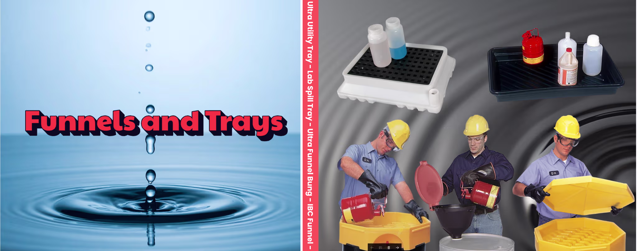 Funnels and Trays Category page header