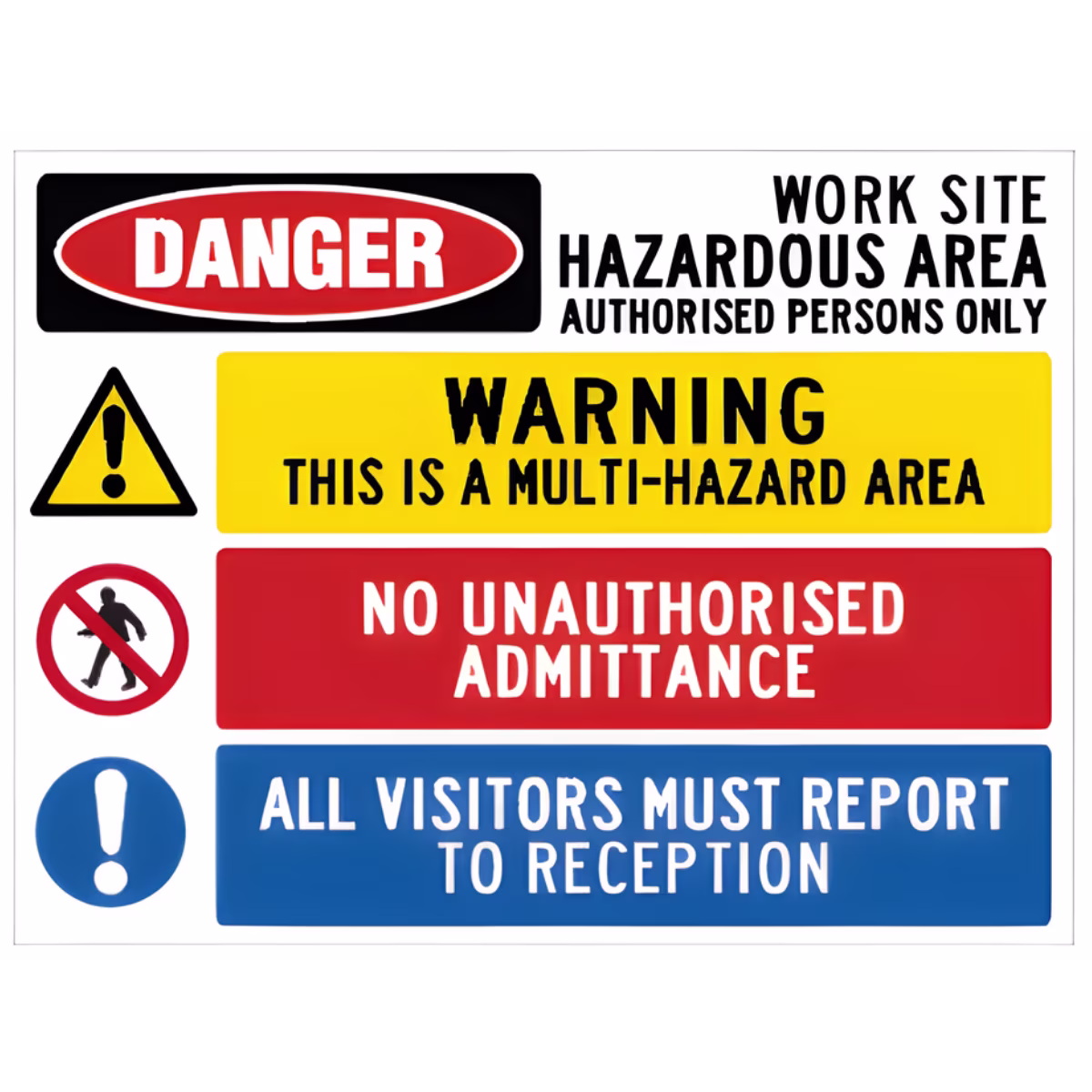 Work Site 3 Points Sign