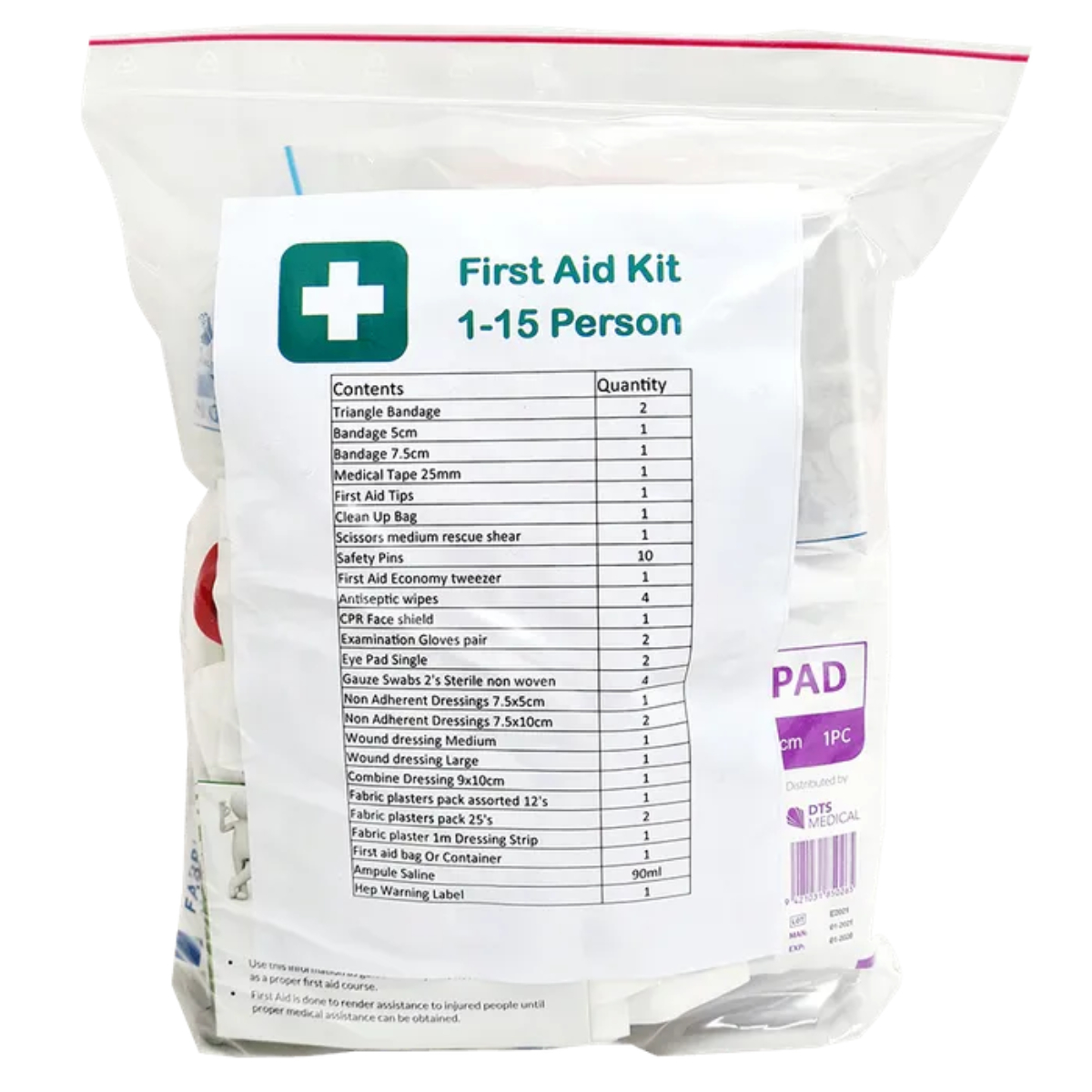 First Aid Kit OFFICE Workplace 1-15 REFILL (Complete)