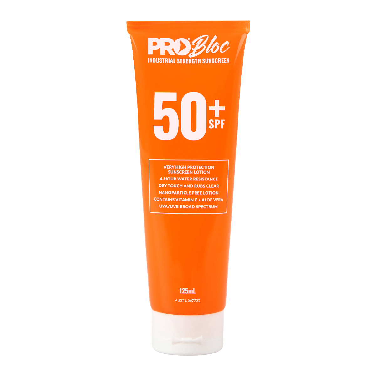 Probloc SPF 50 + Sunscreen 125ML Squeeze Bottle