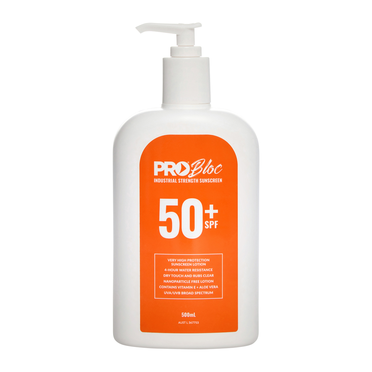 Probloc SPF 50 + Sunscreen 500ML Pump Bottle