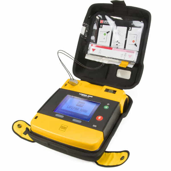 Lifepak 1000 Defibrillator with Manual Override, ECG Display and Accessories*