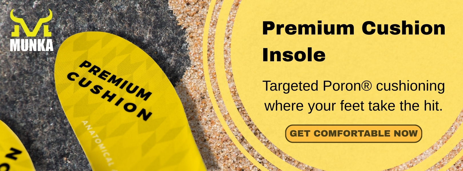 Premium Cushion Insole Banner