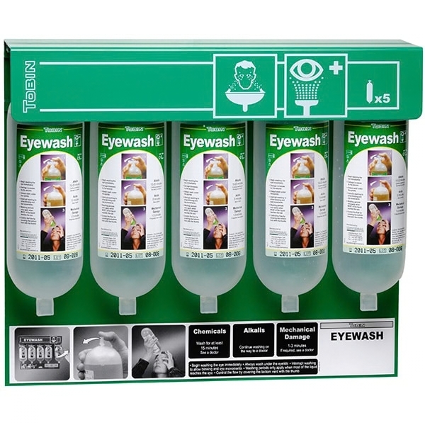 Tobin Eyewash Stationary Stand - 5 Bottles