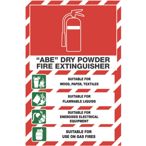 “ABE” Dry Powder Fire Extinguisher Sign