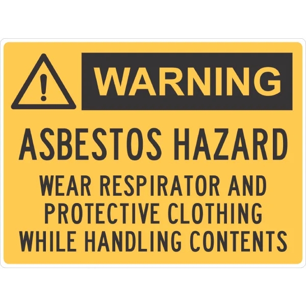 Asbestos Hazard Warning Sign