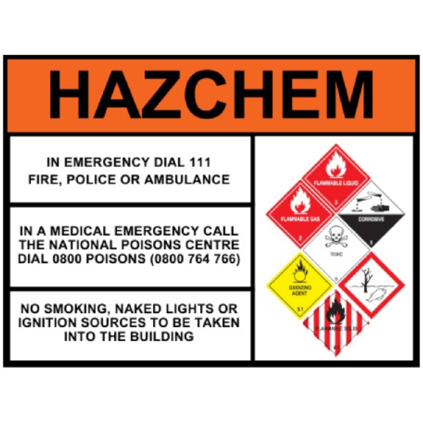 Hazchem Sign-7 Diamonds