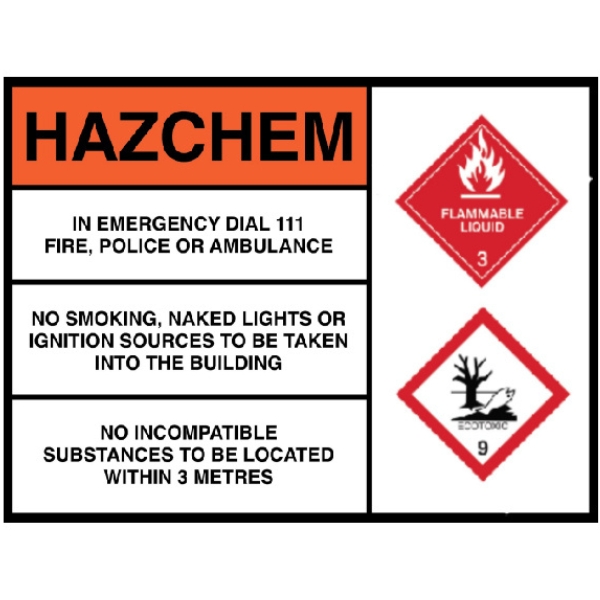 Hazchem Sign-Flammable Liquid & Ecotoxic